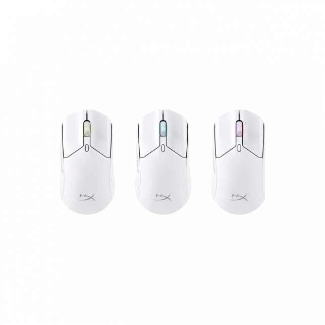 Миша HyperX Pulsefire Haste 2, RGB, USB-A/WL/BT, білий