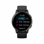 Смарт-годинник Garmin Vivoactive 5 Slate Aluminium Bezel з чорним корпусом та силіконовим ремінцем