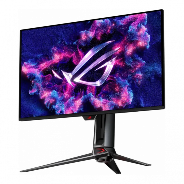 Монітор Asus 26.5" ROG Swift PG27UCDM 2xHDMI, DP, USB-C, 3xUSB, QD-OLED, 3840x2160, 240Hz, 0.03ms, DCI-P3 99%, G-SYNC, FreeSync, Pivot, HDR400