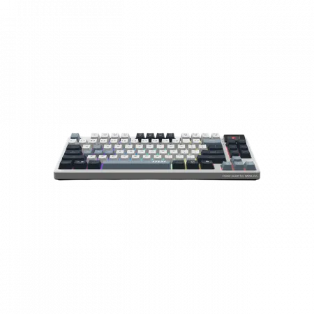 Клавіатура механічна MSI FORGE GK600 TKL W SKY UA 104key, mechanical Linear, USB-A, Wireless, Bluetooth, EN/UKR/RU, RGB, білий