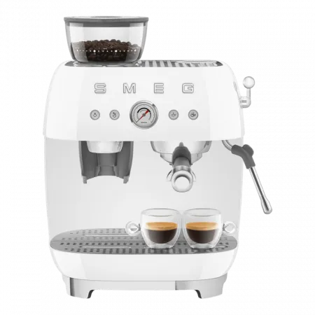 Кавомашина еспресо з кавомолкою Smeg (White)