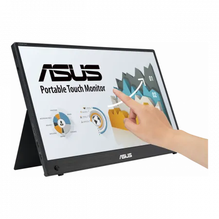 Монітор портативний Asus 15.6" ZenScreen MB16AMTR mHDMI, 2xUSB-C, MM, IPS, 7800mAh, Touch, Case
