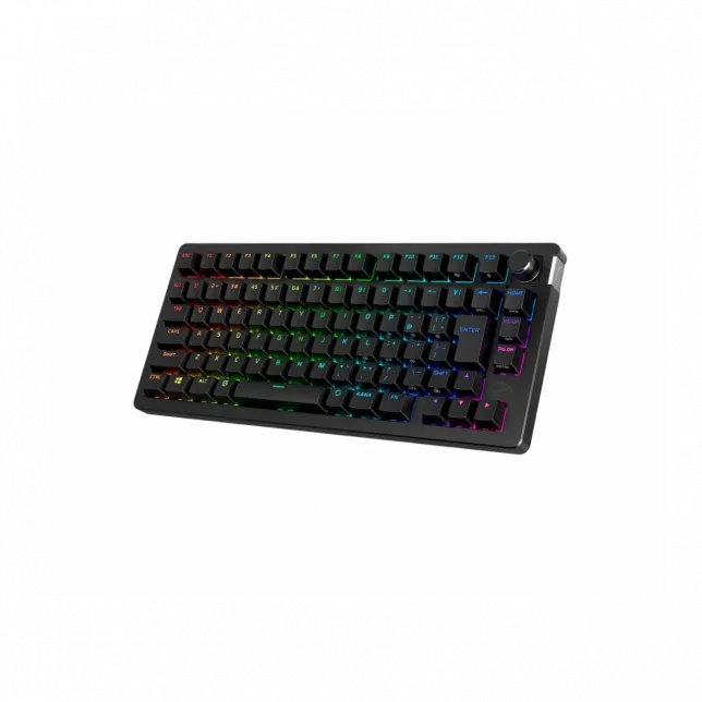 Клавіатура механічна HyperX Alloy Rise 75key, Red, USB-A/WL/BT, EN/UA, RGB, чорний
