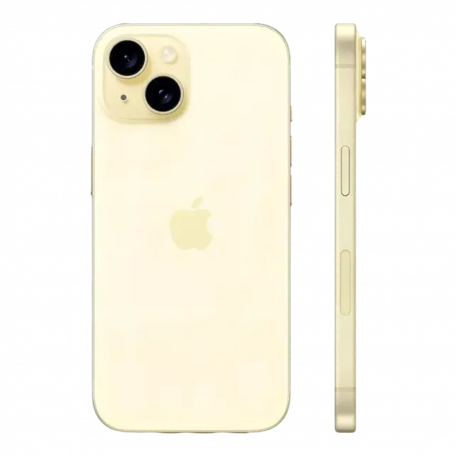 б/у Apple iPhone 15 128GB (Yellow) (e-Sim) (Ідеальний стан) 