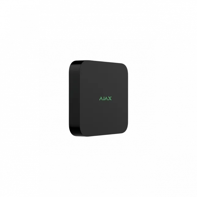 Мережевий відеореєстратор Ajax NVR DC black, 8 каналів, 12V, чорний