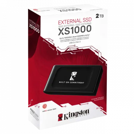 Портативний SSD Kingston 2TB USB 3.2 Gen 2 Type-C XS1000 R1050/W1000MB/s