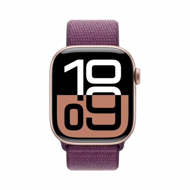 б/у Apple Watch Series 10 GPS 42mm Rose Gold Aluminum Case with Plum Sport Loop