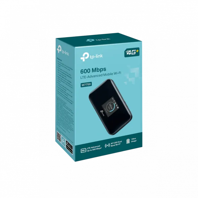 Мобільний Маршрутизатор TP-LINK M7750 N600, 4G/LTE , 3280мА*год
