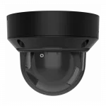 IP-камера дротова Ajax DomeCam HLVF 8 MP Black, 2.8–12 мм, PoE, True WDR, IP65, ІЧ 40 м, LED 25 м, аудіо, кут огляду 32° до 100°,  чорна, 126286.214.BL1