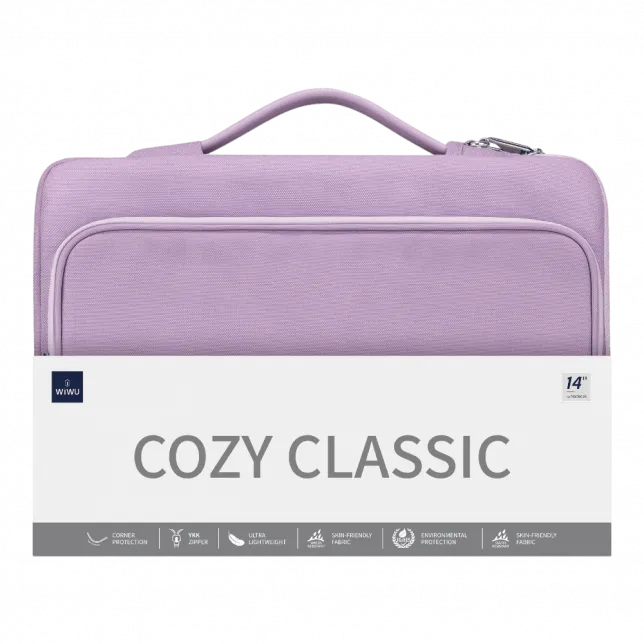 Сумка для ноутбука WIWU Cozy Classic MacBook 14 Purple