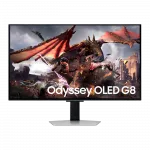 Монітор Samsung 32" Odyssey G80SD HDMI, DP, USB, Bluetooth, OLED, 3840x2160, 240Hz, 0.3ms, G-Sync Compatible