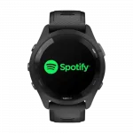 Смарт-годинник Garmin Forerunner 265 з чорним корпусом та Black/Powder Gray чорним силіконовим ремінцем