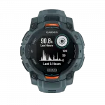 Смарт-годинник Garmin Instinct 3 45 мм, Solar Twilight сірий з Twilight сірим силіконовим ремінцем