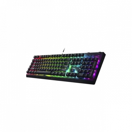 Клавіатура механічна Razer BlackWidow V4 X 110key, Green Switch, USB-A, EN/RU, RGB, чорний