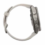 Смарт-годинник Garmin Fenix 9 Pro - inReach, 43мм Titanium з Fog Grey/Dark Sandstone сірим/темно сірим силіконовим ремінцем
