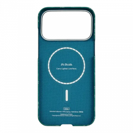 Чохол Pitaka Ultra-Slim Monogram для iPhone 17 Pro Max Green/Gold