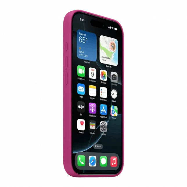 Чохол Apple Silicone Case with Magsafe для iPhone 16 Pro Max (Fuchsia)
