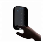 Бездротова сенсорна клавіатура Ajax Keypad Plus, jeweller, бездротовий, чорний (26077.83.BL1)