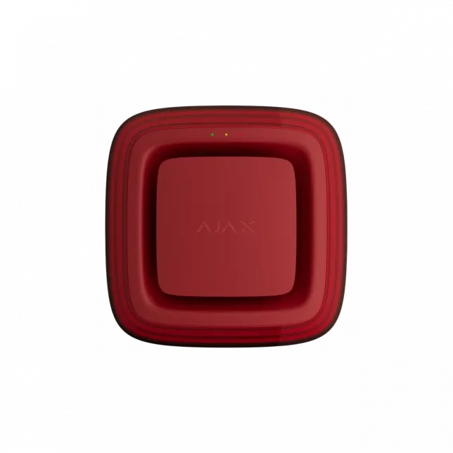 Датчик пожежний світлозвуковий Ajax EN54 FireProtect VAD Sounder red, Jeweller, EN54, бездротовий, червоний