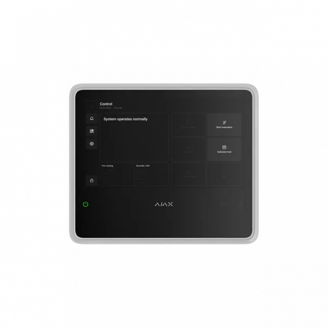 Інтелектуальна пожежна централь Ajax EN54 Fire Hub white, gsm, ethernet, jeweller, EN54, бездротова, білий