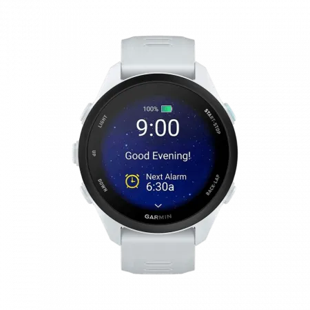 Смарт-годинник Garmin Forerunner 70 Whitestone з білим силіконовим ремінцем