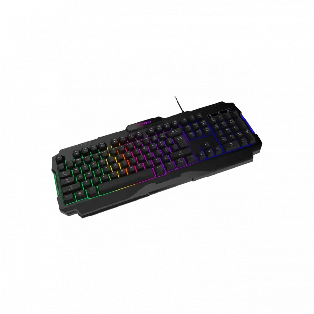 Клавіатура мембранна MSI FORGE GK100 104key, USB-A, EN/UKR/RU, ColorLED, чорний