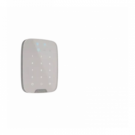 Бездротова сенсорна клавіатура Ajax Keypad Plus, jeweller, бездротовий, білий