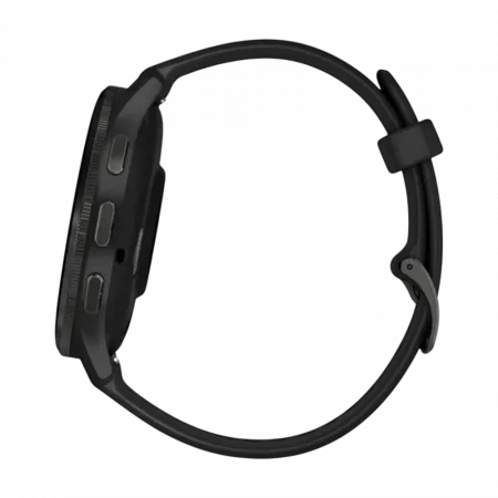 Смарт-годинник Garmin Venu 3 Slate stainless steel bezel з чорним корпусом та силіконовим ремінцем