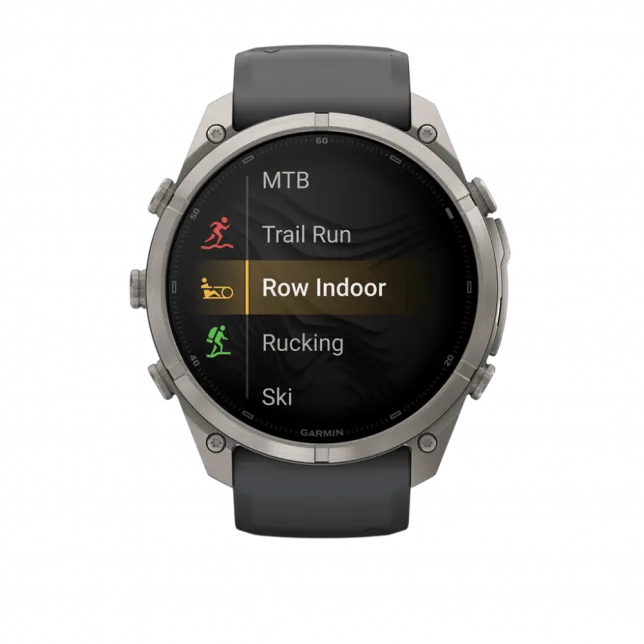 Смарт-годинник Garmin Fenix 9 Pro - inReach, 51мм Titanium з Graphite/Black темно-сірим/чорним силіконовим ремінцем