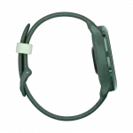 Смарт-годинник Garmin Vivoactive 6 Metallic Jasper Green з Jasper Green зеленим силіконовим ремінцем