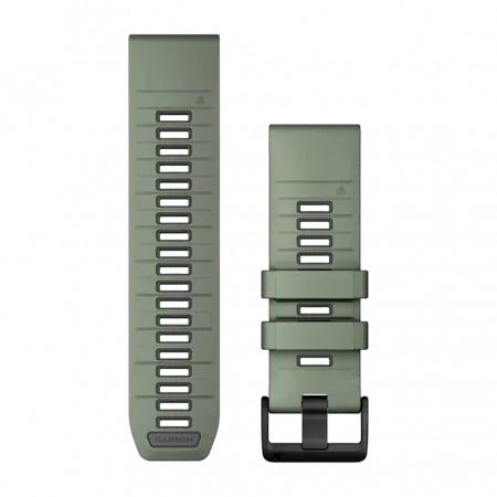 Ремінець QuickFit 26 мм, Willow/Graphite сіро-зелений силіконовий