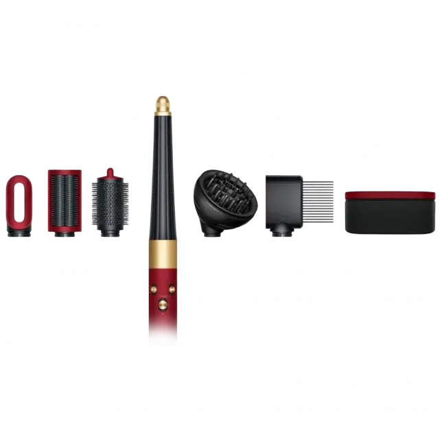 Стайлер для кучерявого волосся Dyson Airwrap i.d. Curly+Coily (Red Velvet/Gold)