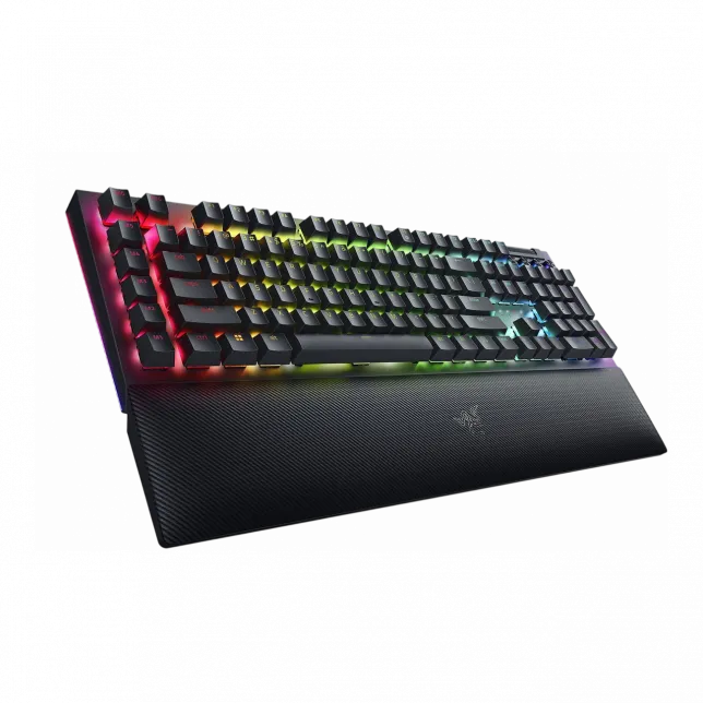 Клавіатура механічна Razer BlackWidow V4, 114key, Yellow Switch, USB-A, EN/RU, RGB, чорний
