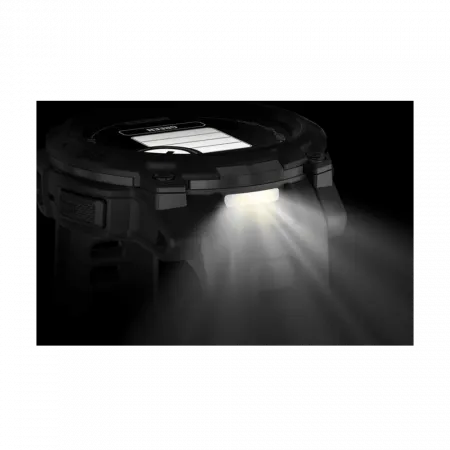 Смарт-годинник Garmin Instinct 3 45 мм, Solar, Tactical Edition Black чорний з чорним силіконовим ремінцем