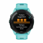 Смарт-годинник Garmin Forerunner 265 з Aqua корпусом та Aqua/Black бірюзовим силіконовим ремінцем