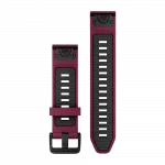 Ремінець QuickFit 20 мм, Merlot/Graphite фіолетовий/темно-сірий силіконовий