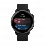 Смарт-годинник Garmin Vivoactive 6 Slate з Black чорним силіконовим ремінцем