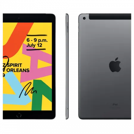 б/у Apple iPad 10.2 128GB, Wi-Fi + LTE, Space Gray (2019) (MW702)