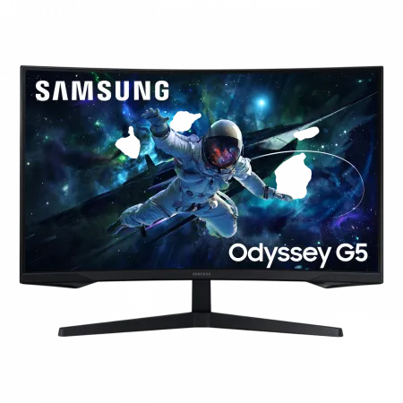 Монітор Samsung 31.5" Odyssey G55C 2xHDMI, DP, VA, 2560x1440, 165Hz, 1ms, CURVED