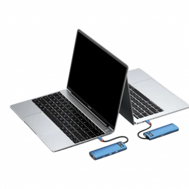 Перехідник Baseus HUB 8-in-1 Type-C Blue