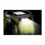 Смарт-годинник Garmin Fenix 8 51мм, Solar Sapphire, Titanium з Amp Yellow/Graphite жовтим силіконовим ремінцем