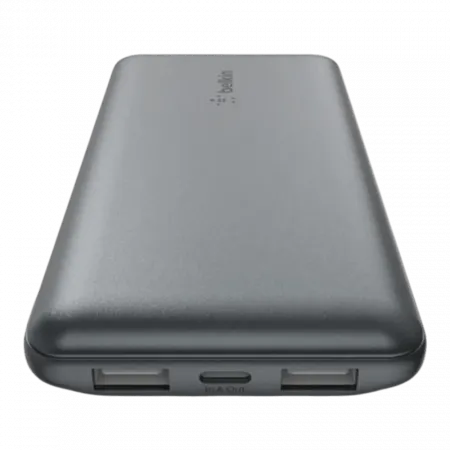 Повербанк Belkin 10000mAh 15W 2xUSB-A/1xUSB-C, Gray