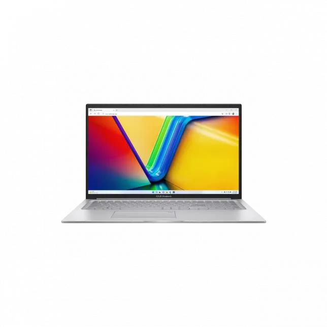Ноутбук ASUS Vivobook 17 X1704VA-AU989 17.3" FHD IPS, Intel 7 150U, 16GB, F512GB, UMA, NoOS, Сріблястий