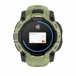 Смарт-годинник Garmin Instinct 3 50 мм, AMOLED Fern Green зелений з Fern Green зеленим силіконовим ремінцем