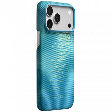 Чохол Pitaka Edge Ultra-Slim Glints of Gold Lucid Blue для iPhone 18 Pro Max/17 Pro Max