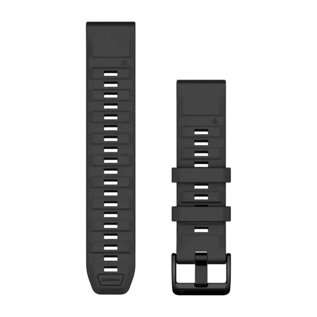 Ремінець QuickFit 22 мм, Graphite темно-сірий силіконовий