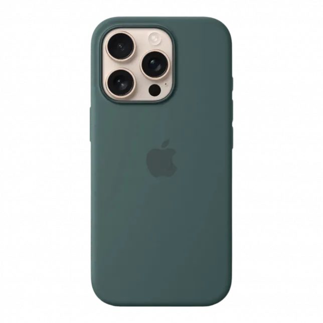 Чохол Apple Silicone Case with Magsafe для iPhone 16 Pro (Lake Green)