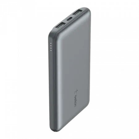 Повербанк Belkin 10000mAh 15W 2xUSB-A/1xUSB-C, Gray