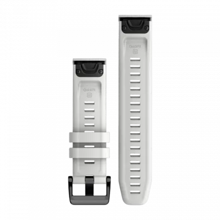 Ремінець QuickFit 22 мм, Carrara White білий силіконовий