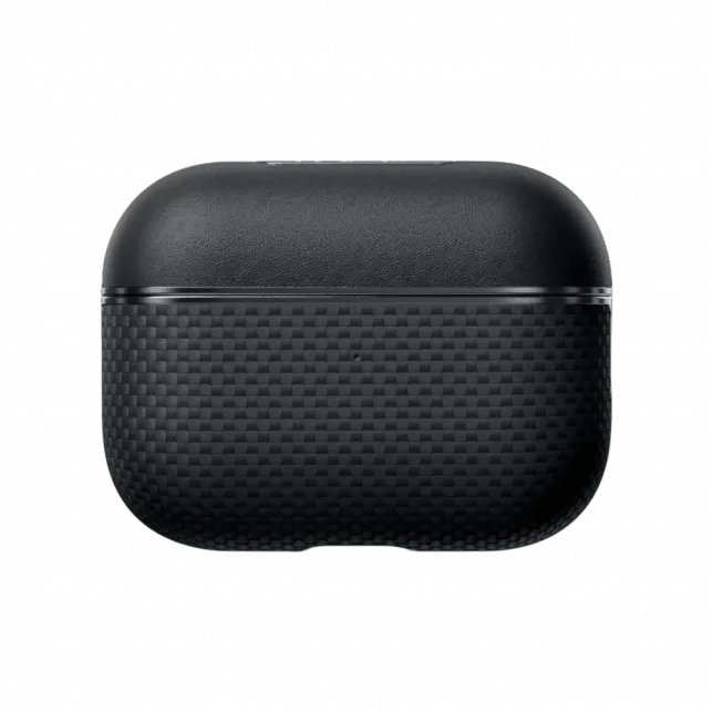 Магнітний чохол Pitaka Aramid Fiber Magnetic Case Plain Black/Grey для Airpods Pro 2nd Gen